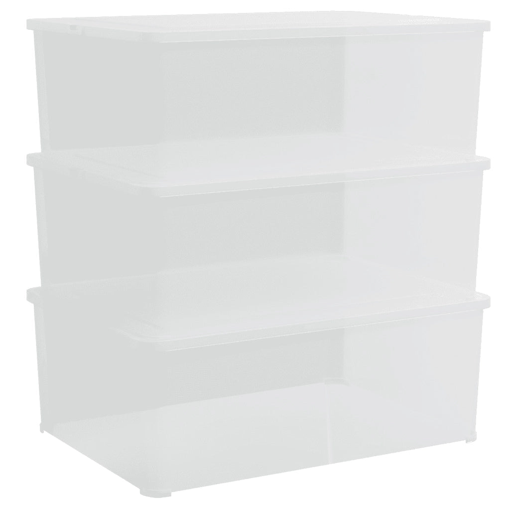 Contenitori in Plastica 3 pz 10 L Impilabili CFW9430379