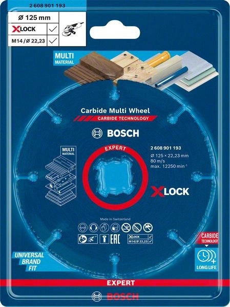DISCO MULTIMATERIALE D.125mm X-LOCK X SMERIGLIATRICI - 2608901193