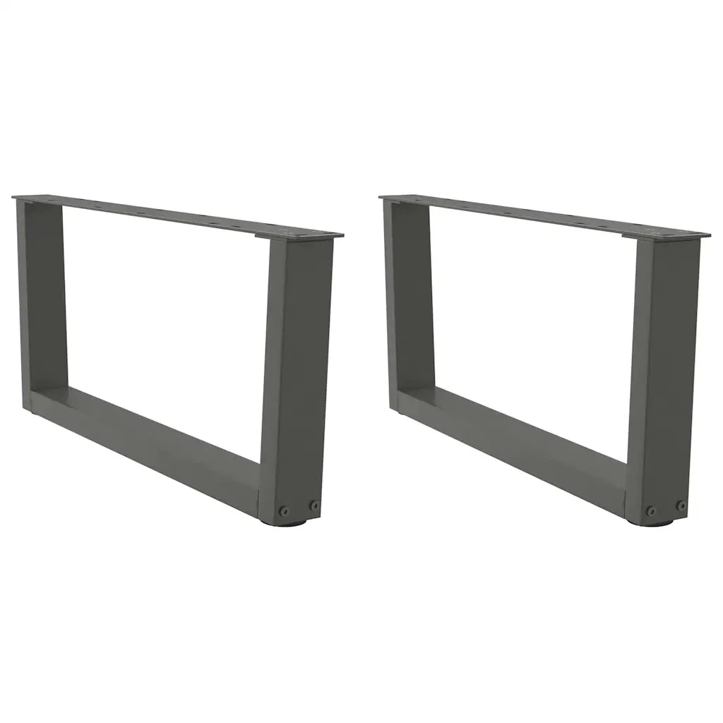 Gambe per Tavolino da CaffÃ¨ a Forma di V 2 pz Antracite 70x(30-31,3) cm Acciaio