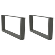 Gambe per Tavolino da CaffÃ¨ a Forma di V 2 pz Antracite 70x(30-31,3) cm Acciaio