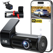 Cannoni di Sorveglianza per Auto - Visualizzazione Anteriore e Posteriore - Registrazione Video - Sicurezza Stradale - Prevenzione danni - Funzione di registrazione giorno e notte