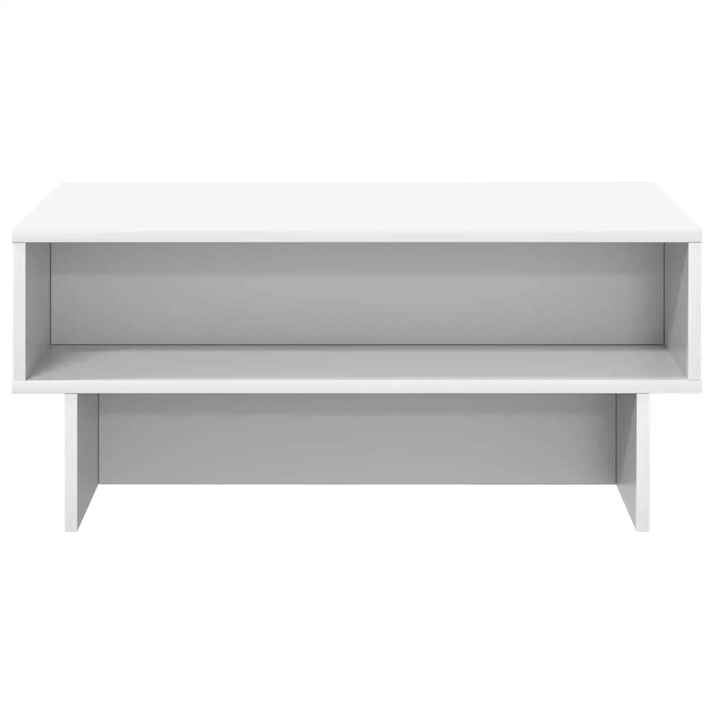 Tavolino da salotto Bianco 80 x 46 x 35 cm Legno ingegnerizzato 8000220