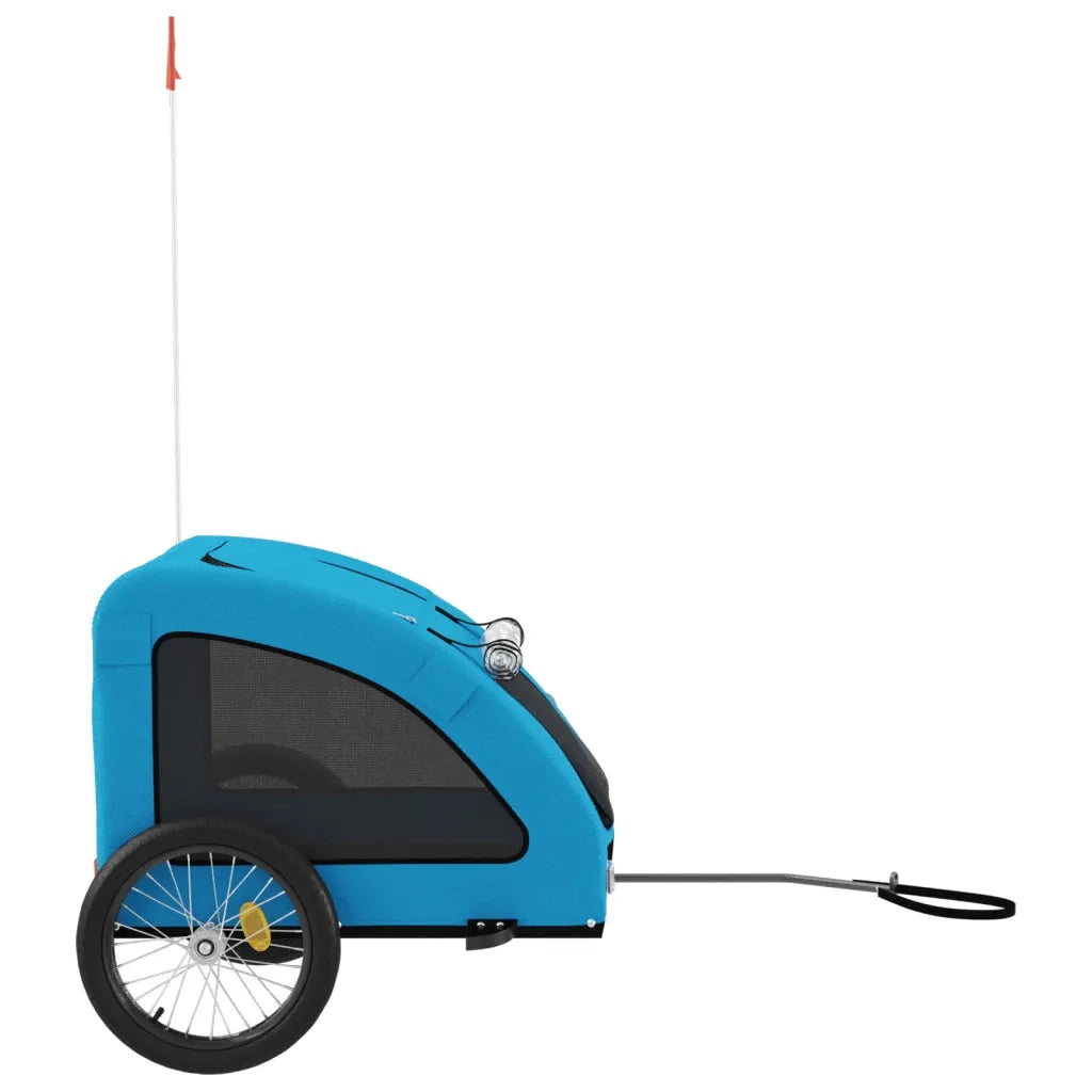 Rimorchio da Bici per Animali Blu Oxford e Ferro CFW6885099