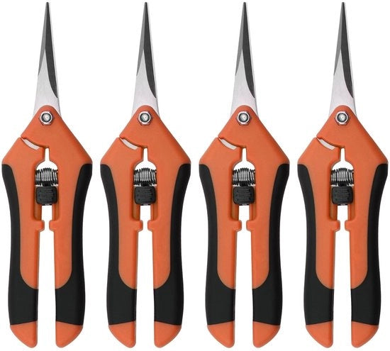Snoeischaar a Manico Flessibile 16,5 cm - Coltello per Fiori - Coltello per Orecchie - Tronchese per Fiori - Tronchese per Rami - Meccanismo di Blocco di Sicurezza - Coltello per Troncare Rami
