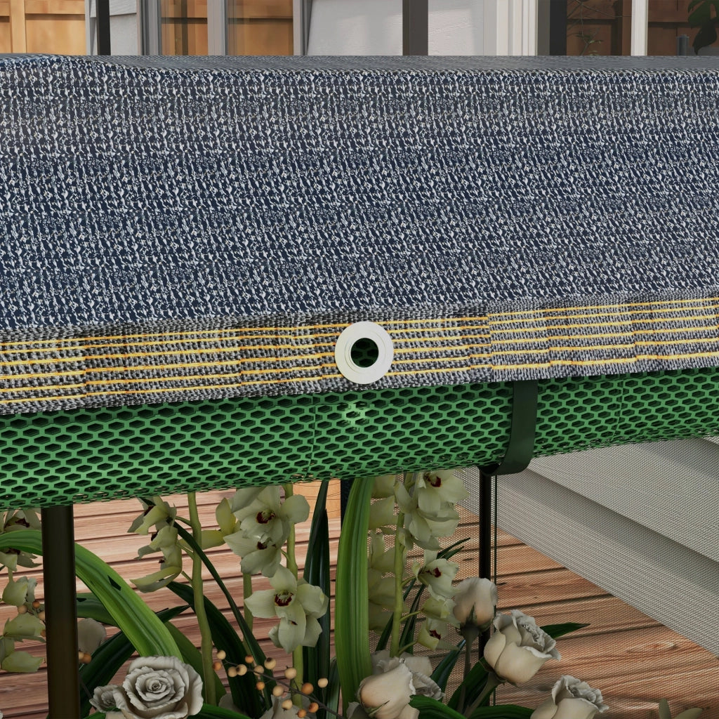 Hochbeet in acciaio con rete di protezione e telo ombreggiante, grigio scuro, 230x110x110 cm