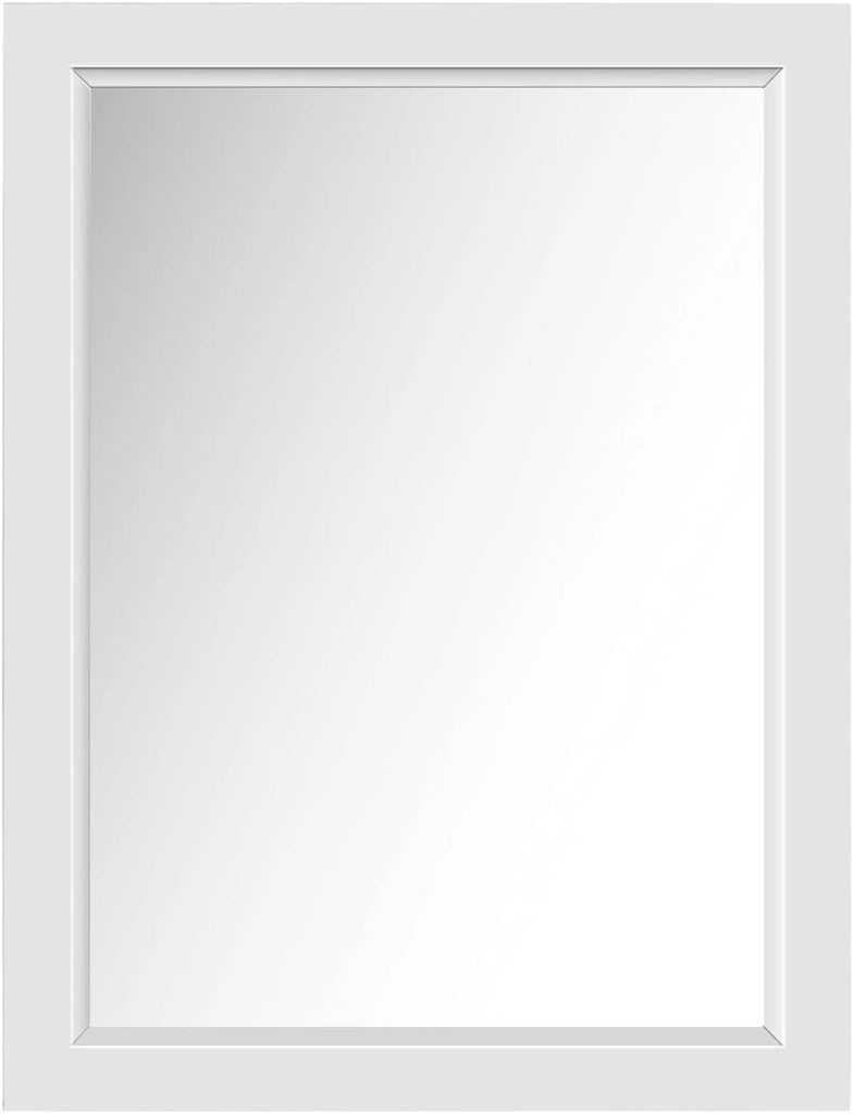 Armadietto da Bagno con Specchiera, Specchio da Parete, Armadietto da Muro per Bagno, 2 in 1 Design Specchio, Ripiano Regolabile in Altezza, Legno, 50 x 16 x 66 cm (Bianco)