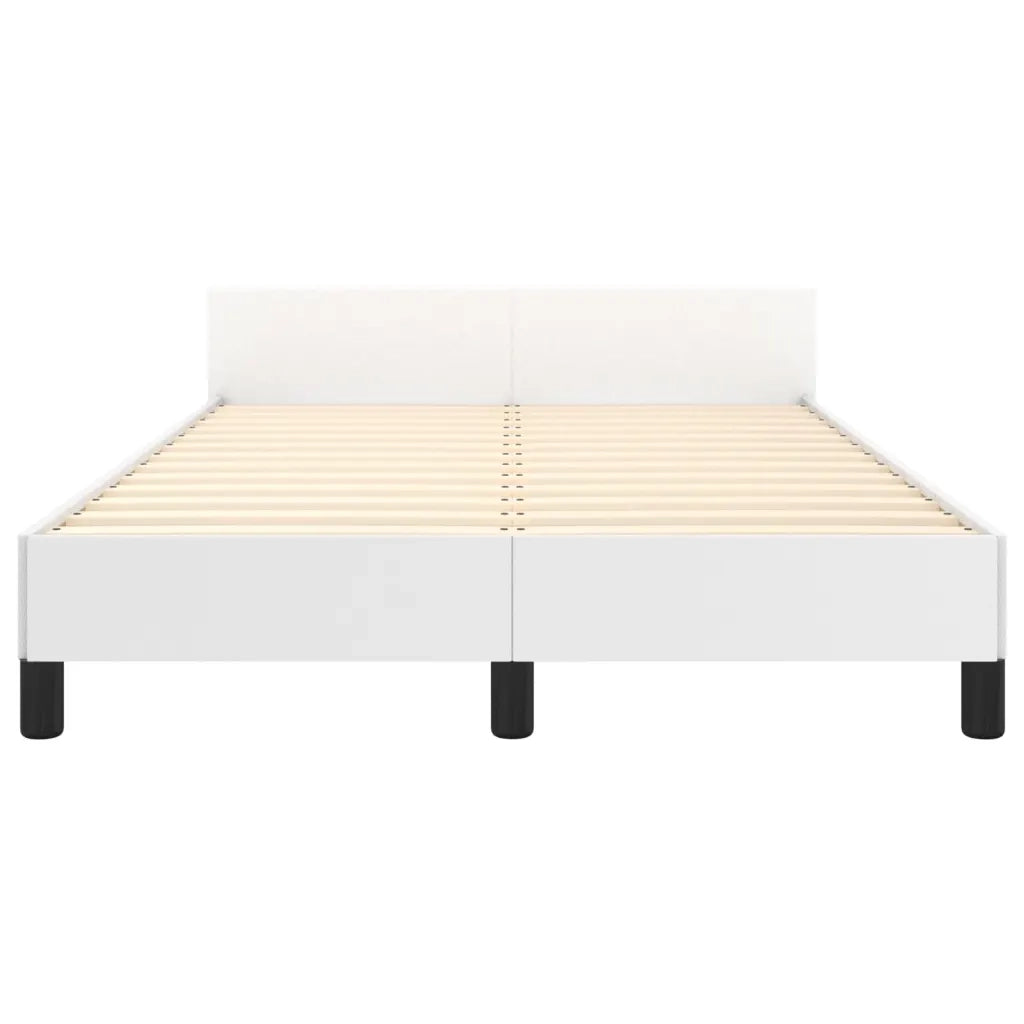 Giroletto con Testiera Bianco 120x200 cm in Similpelle