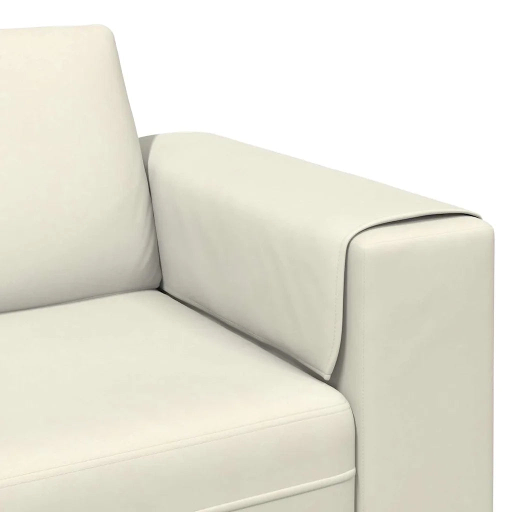 Set di divani 3 pcs Crema Velluto