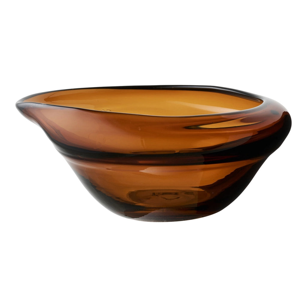 Ciotola Bowl, Marrone, Vetro, 26x29x11 cm