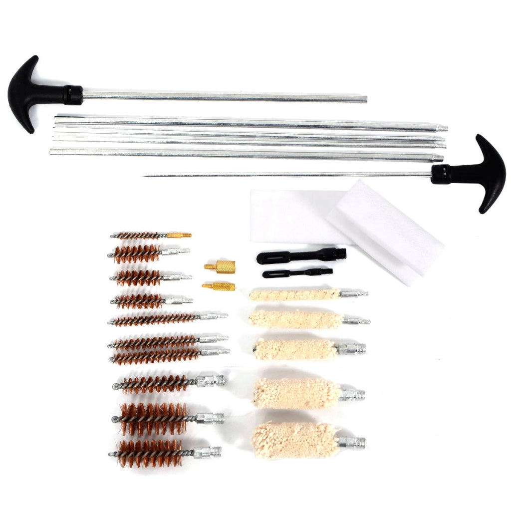 Kit di pulizia per armi di tutti i tipi con robusta valigia di alluminio, Kit di pulizia per pistole versatili-Utensili professionali