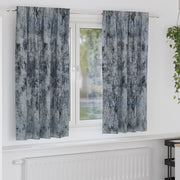 Tende in velluto 2 pz con occhielli grigio argento 175x140 cm