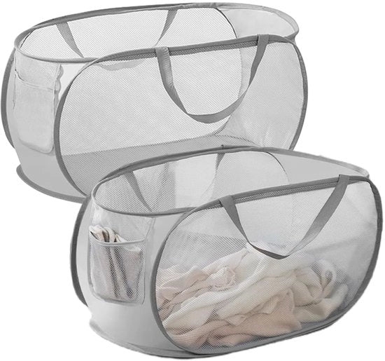 Due stuoie di 75 litri, pieghevoli: 36 x 36 x 58 cm Stuoie pop-up Stuoia con maniglia, stuoia pop-up Stuoia a rete Stuoia per stanza da bagno in stanza per studenti (sezione trasversale)