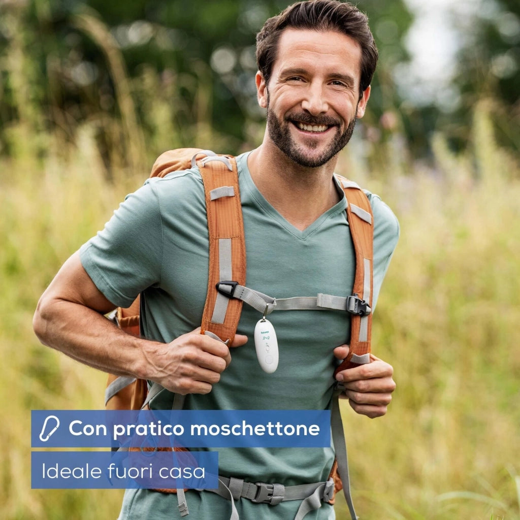 Beurer BR 10 - Dispositivo per punture d'insetto, con piastra in ceramica riscaldante, programma rapido da 3 s e alimentazione a batterie, colore Bianco