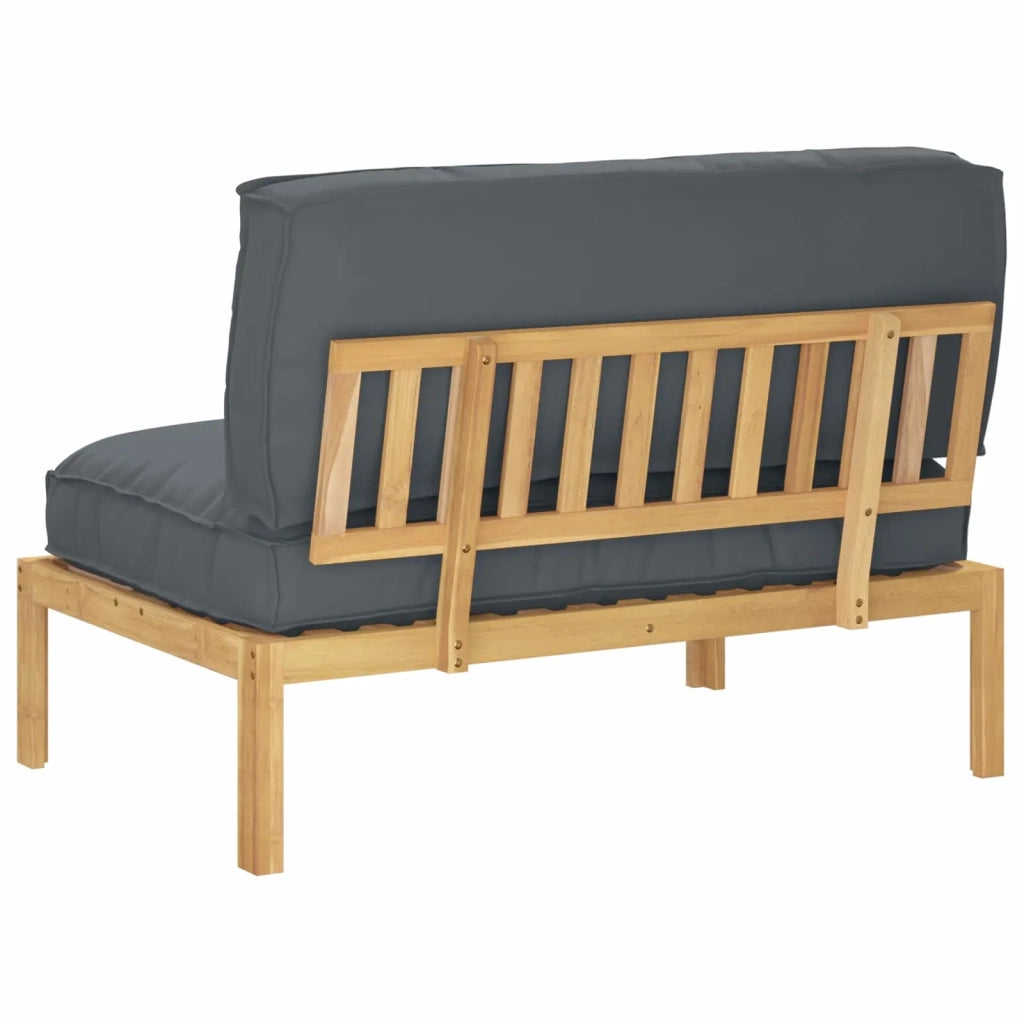 Set di divani con cuscino Antracite 120 x 92 x 69 cm