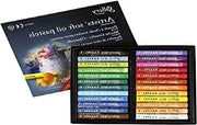 Olio Pastelli Soft 24 Colori Diversi - Professionali per Artisti - Olio Pastelli Soft