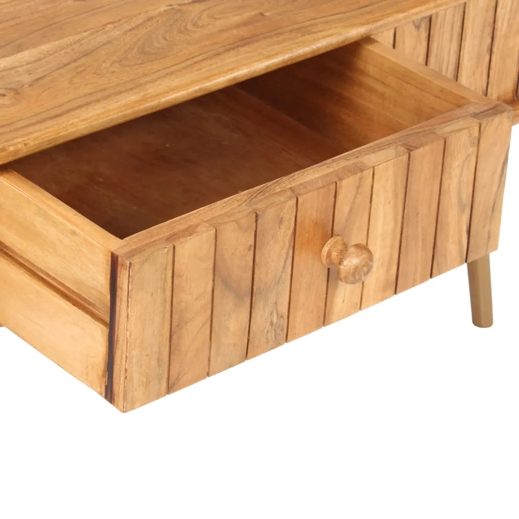 Tavolino da salotto | Tavolino da caff¨¨ | Tavolino da Soggiorno 100x50x40 cm in Legno Massello di Acacia