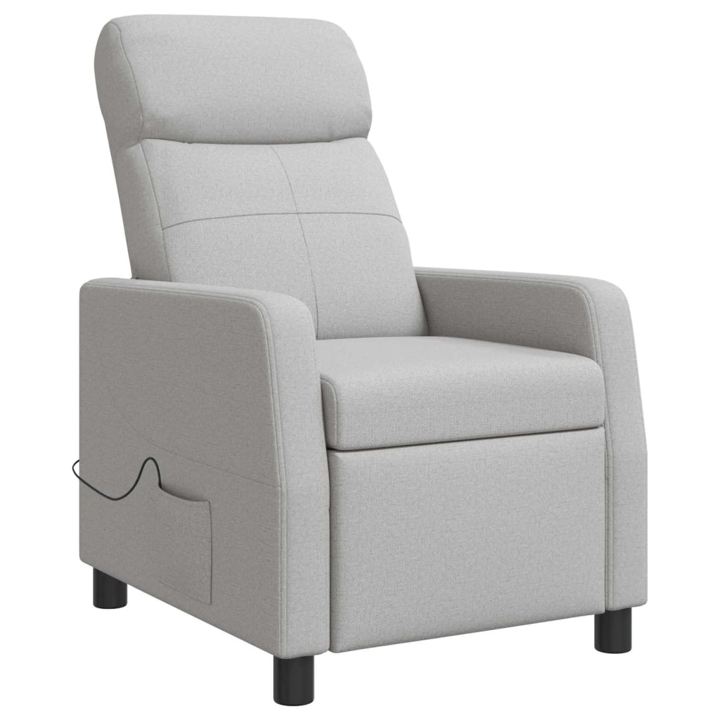 Divano Sedia-Poltrona Massaggiante Grigio Nuvola Tessuto 953884