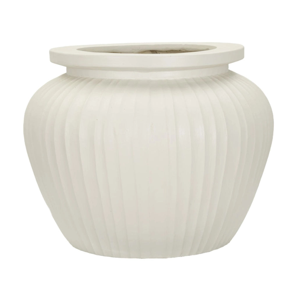 Vaso Decorativo VKH810, Beige, Poliresina, 48x48x38 cm