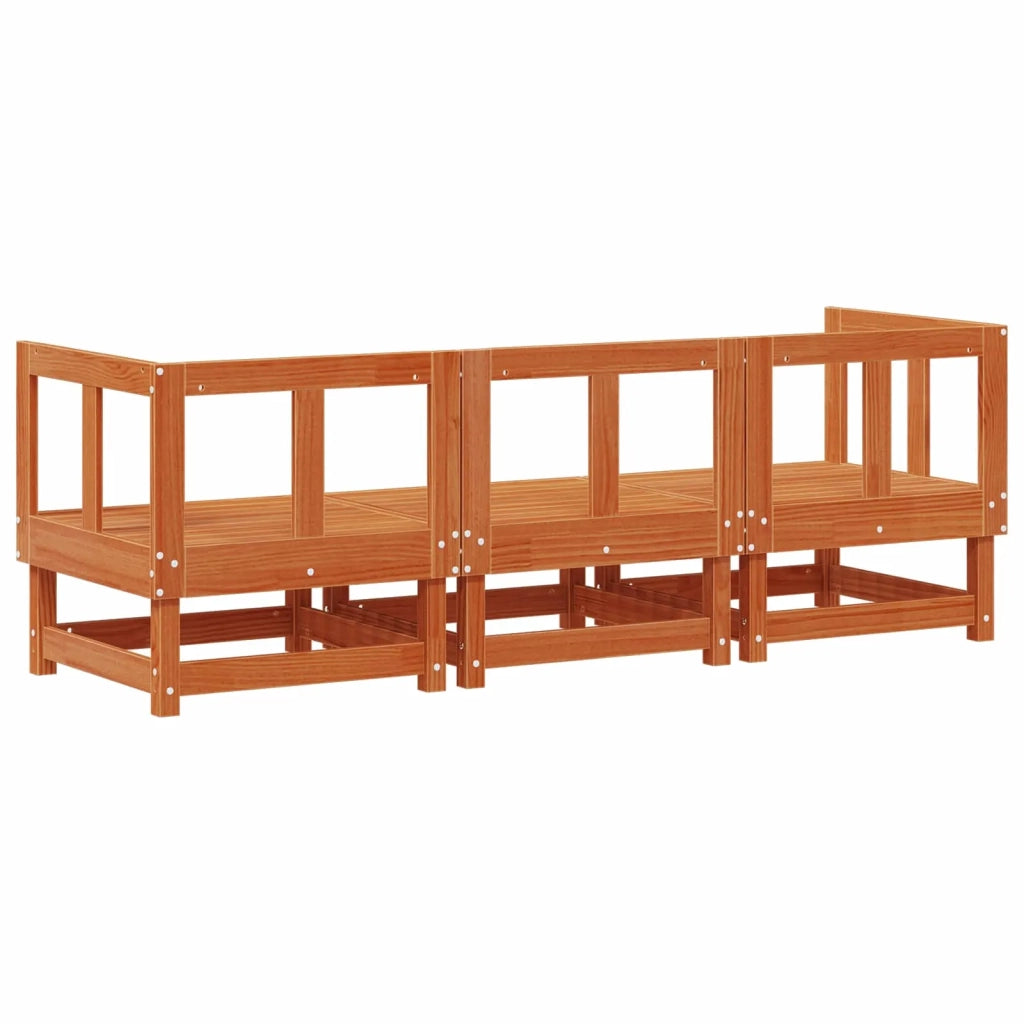 Unità Divano Sezionale Marrone Cera 183 x 61 x 62 cm