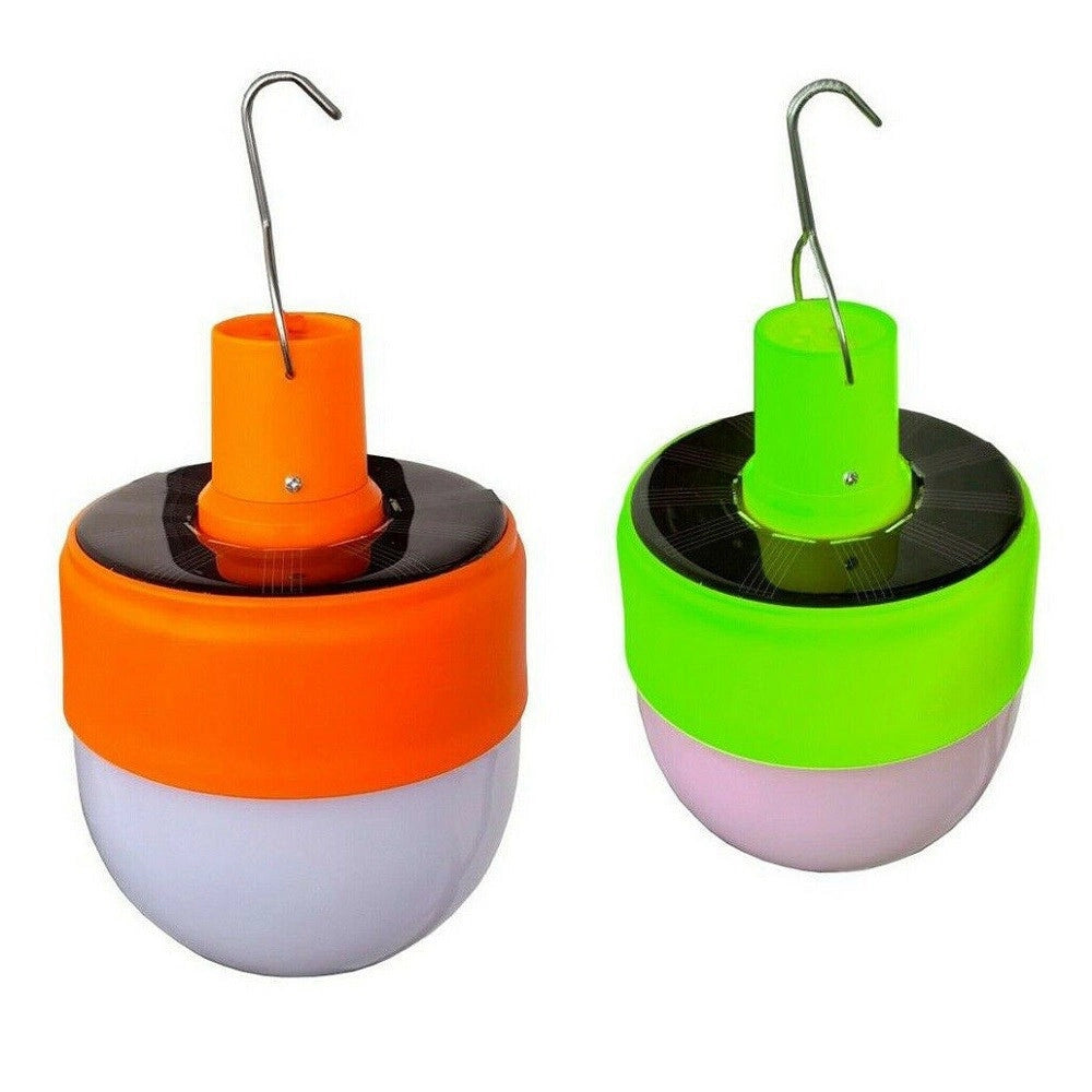 Trade Shop - Lampada Campeggio Portatile Solare Led Lanterna Gancio Ricaricabile Usb Tx-9639 -