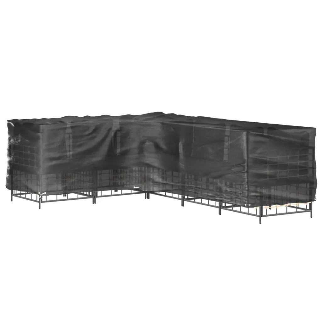 Coperture Mobili da Giardino | Telone per mobili da esterni a L 2 pz 16 Occhielli 210x260x80cm
