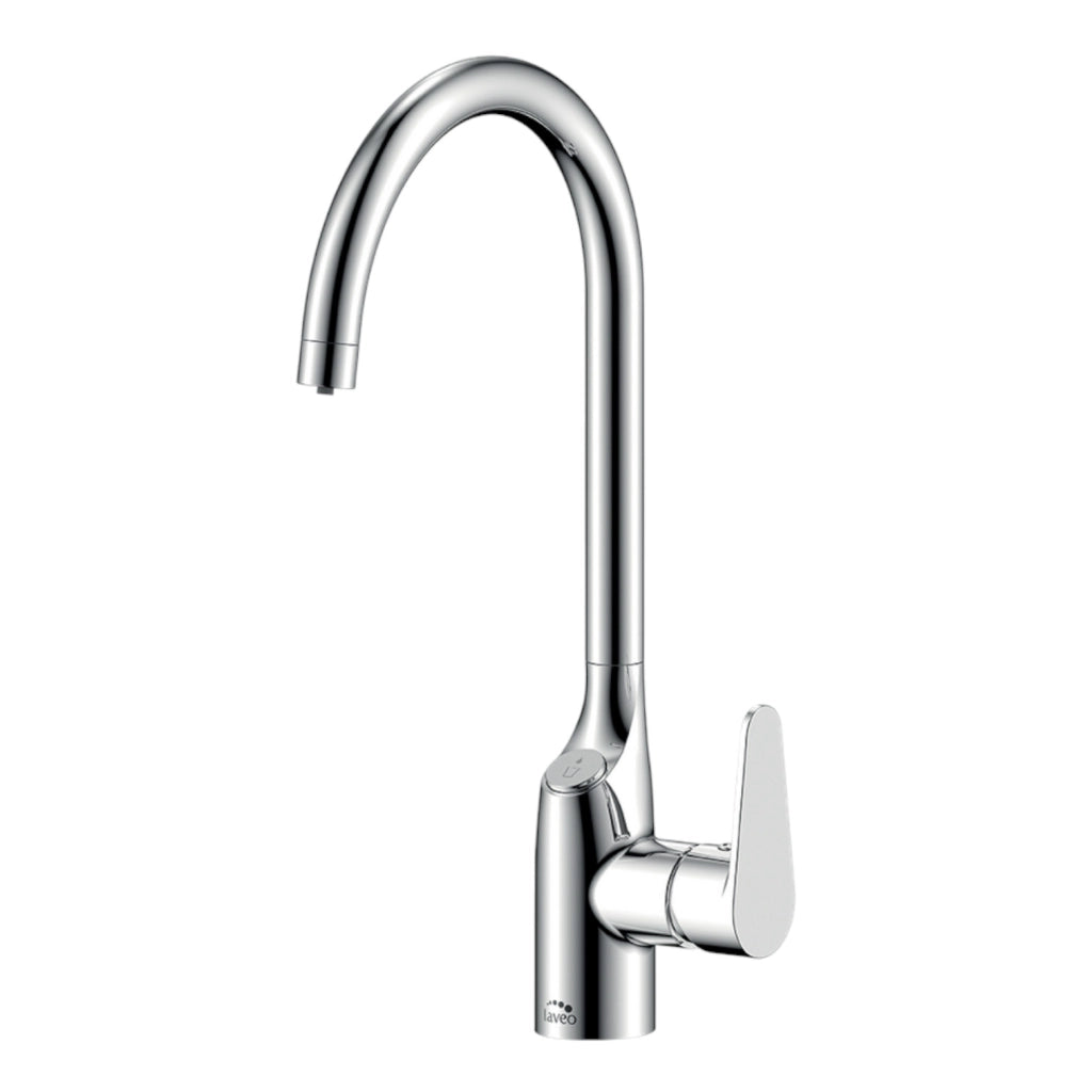 Rubinetto Lavello con Filtro Acqua | Beccuccio a U 360°, Cromato o Nero, Acqua Filtrata Direttamente dal Rubinetto