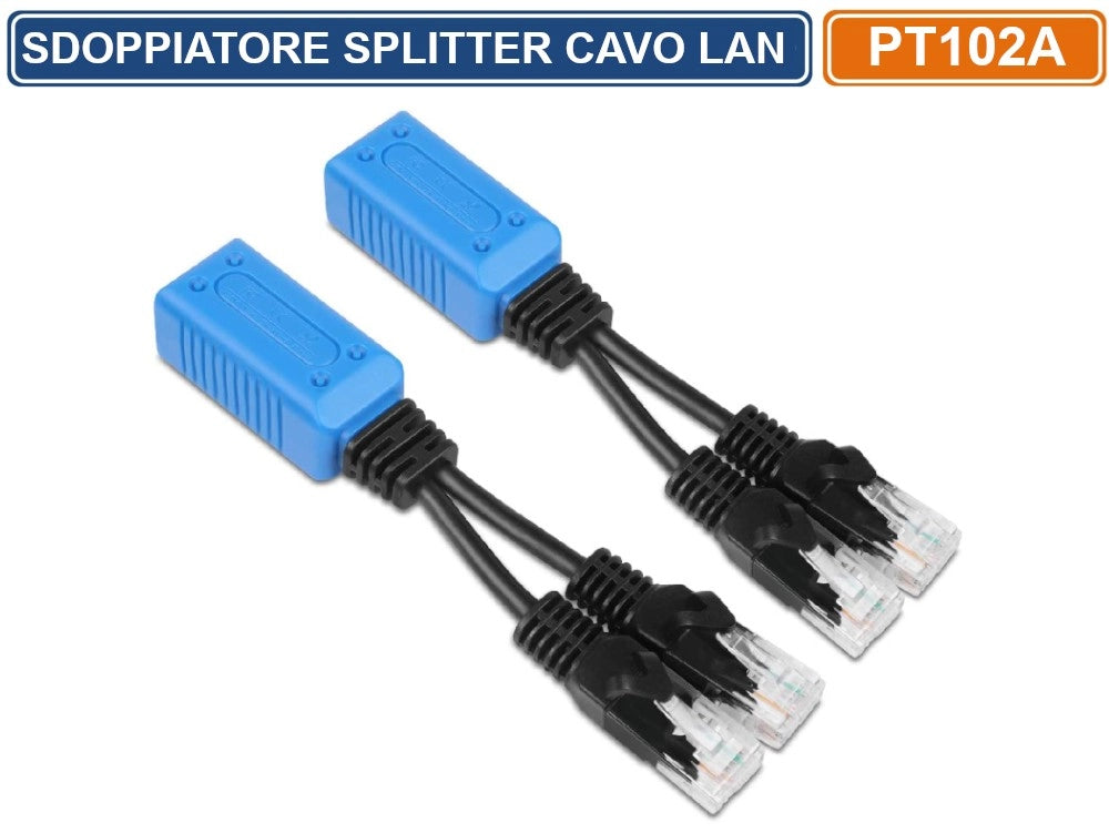 8 COPPIE ADATTATORE SDOPPIATORE PER CONNESSIONI IP NETWORK LAN RJ45