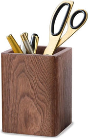 Penne in legno - organizzatore da ufficio - legno di noce nero - manufatto artigianale