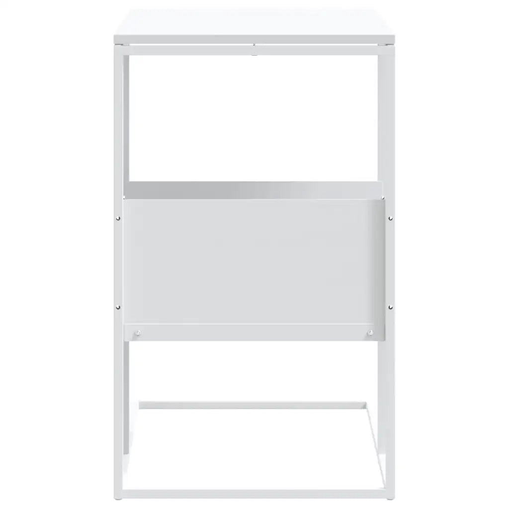 Tavolino Bianco 55x36x59,5 cm Legno Multistrato cod mxl 58346