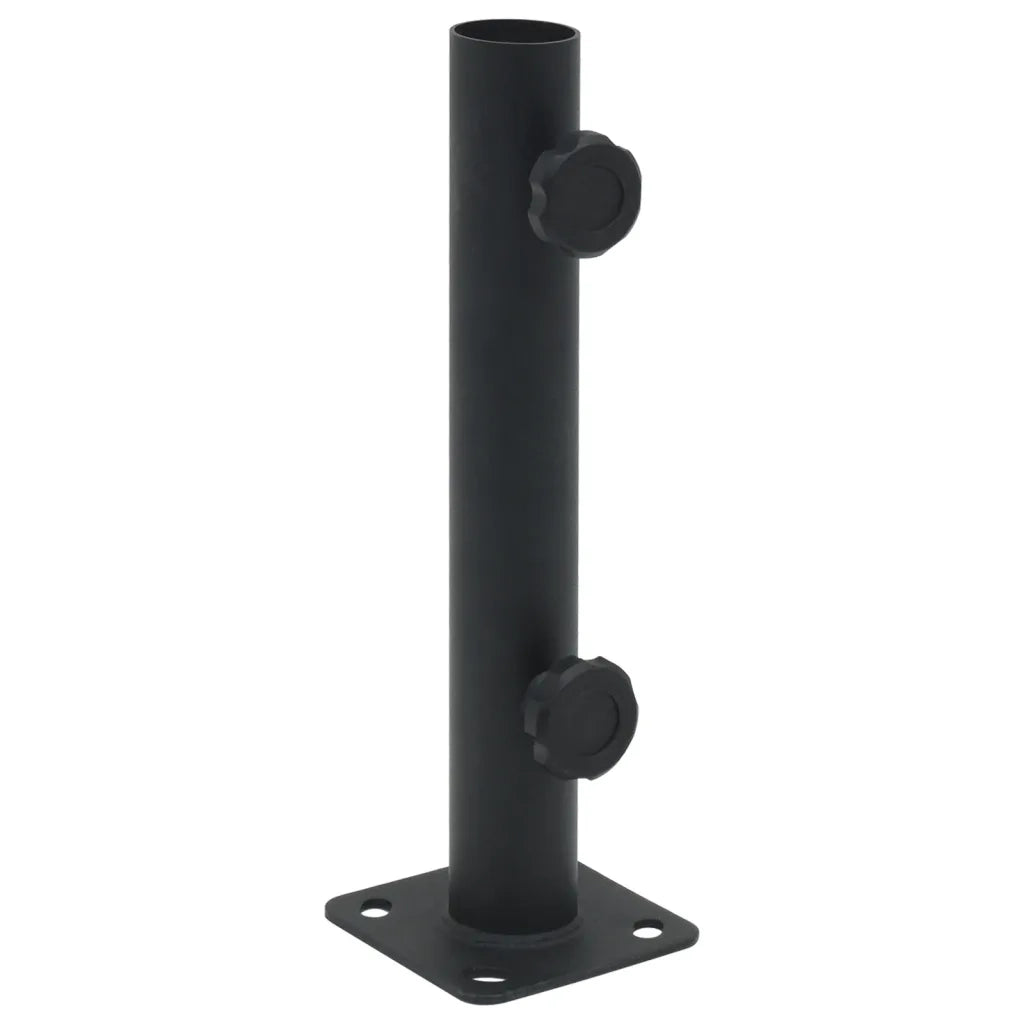 Base per Ombrellone per Palo da Ø32/34/38 mm Nero Opaco Acciaio 4003371