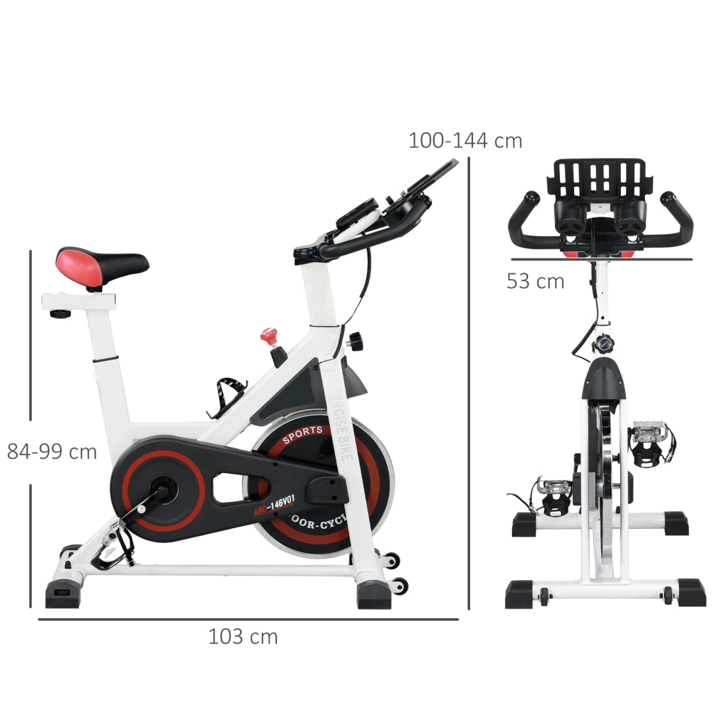 Bicicletta Ellittica ¨C Zephmum ¨C Bianco/Nero 103x53x100-114cm