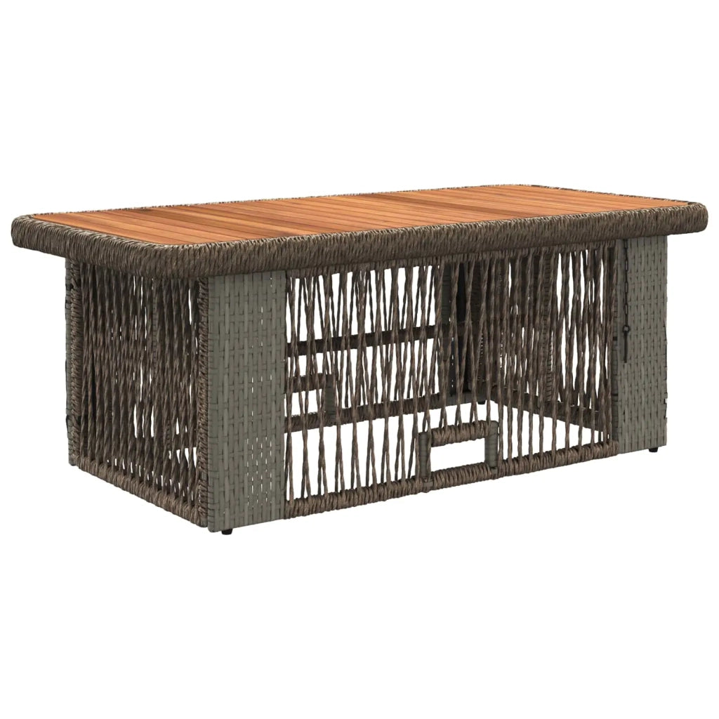 Set da Pranzo per Giardino 4 pcs Grigio e Grigio Scuro 42026754