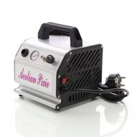 Compressore per aerografo AS176 a 1 cilindro, silenzioso e oil free 3 bar, con manometro