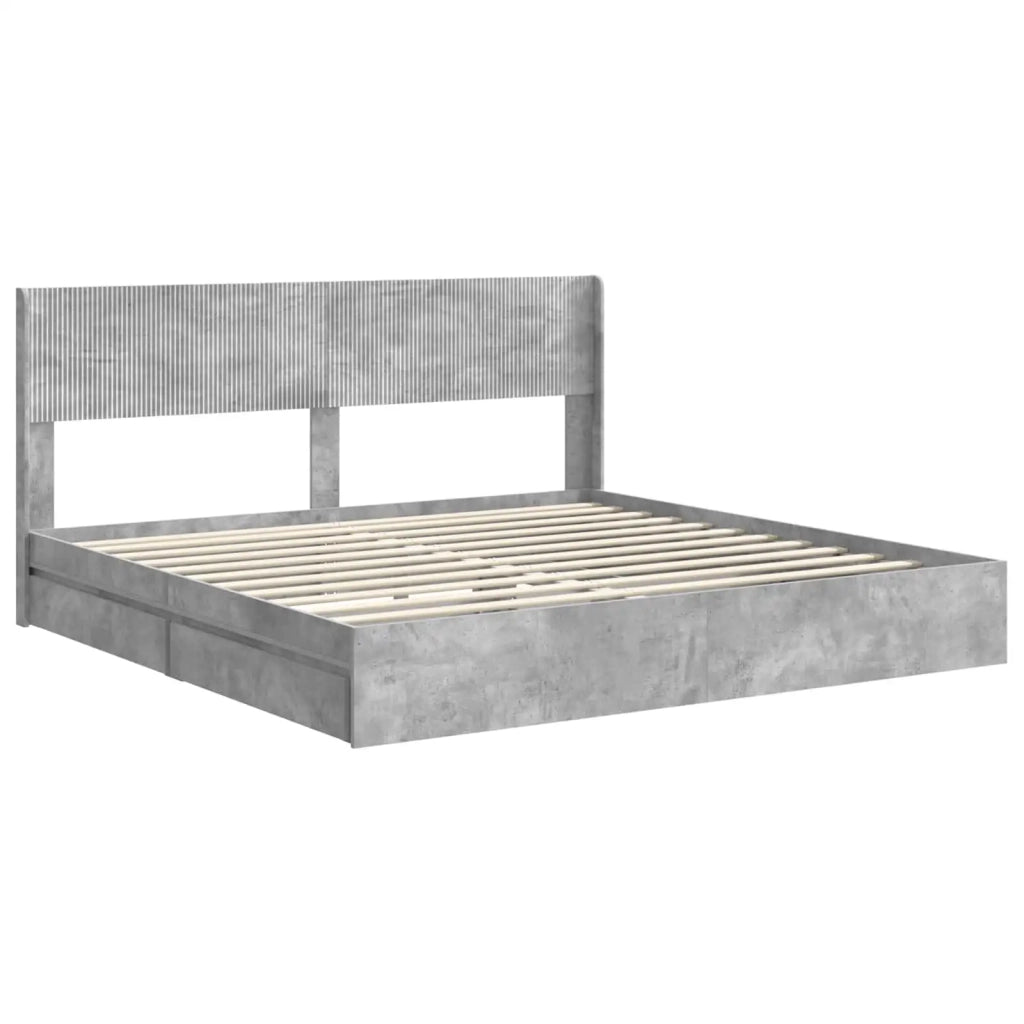 Struttura del letto con stoccaggio e testata 3 pcs