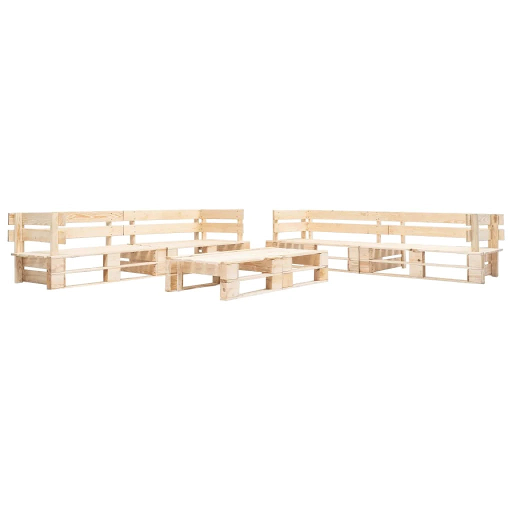 Mobili da giardino mobili da esterno set di mobili pallet da 220 cm 6 pezzi in legno colore legno naturale 02_0018456