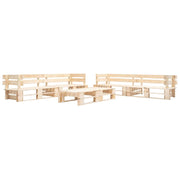 Mobili da giardino mobili da esterno set di mobili pallet da 220 cm 6 pezzi in legno colore legno naturale 02_0018456