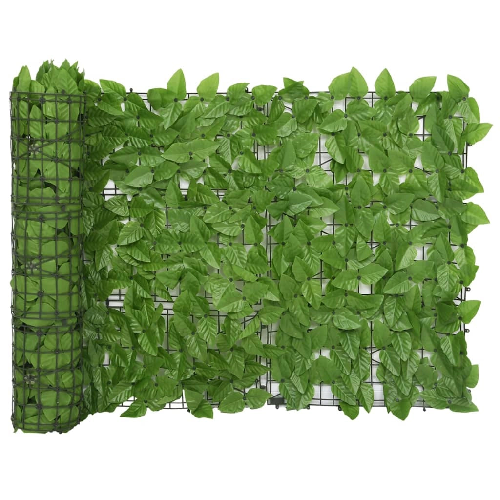 Schermo per balcone schermo per la privacy con foglie 500 x 75 cm verde 02_0010002