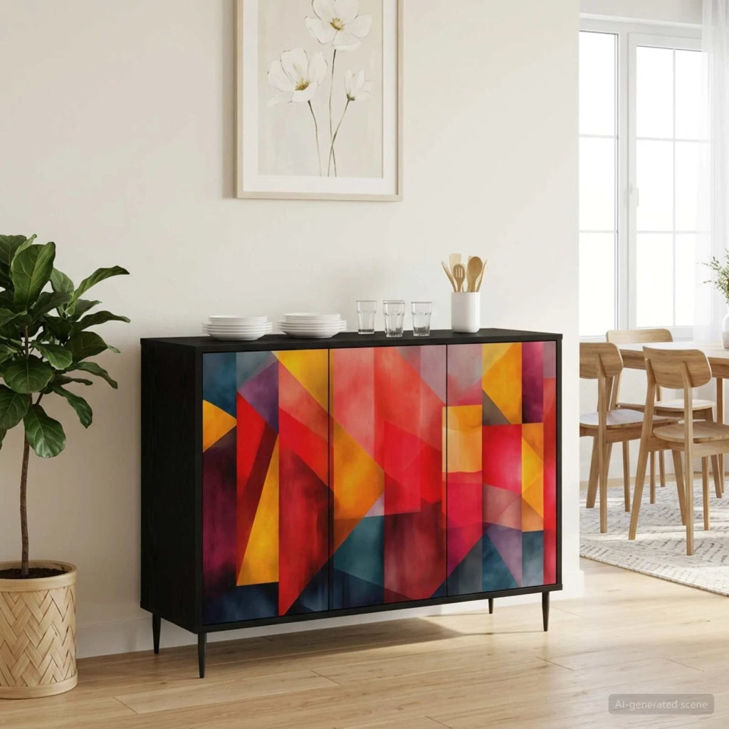 Credenza HEESCH Rovere Nero 102 x 33 x 76 cm 8006978