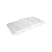 Talamo Italia Cuscino per Alloro, 100% Made in Italy, Guanciale sfoderabile a "saponetta" in Memory Foam forato, Anallergico e Traspirante, 70x39x h10 cm