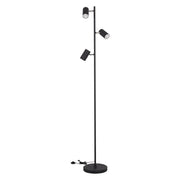 Lampada da terra Kanlux Evalo FL nera 3 faretti GU10 10W