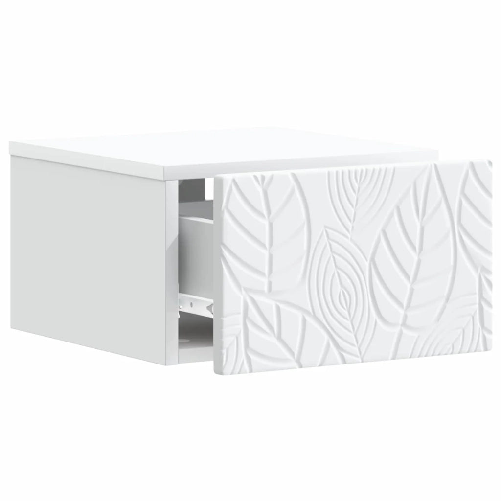 Mobiletto da notte a muro Bianco 49 x 34,5 x 20 cm 898785