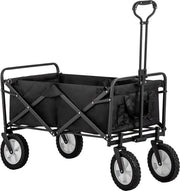 Carrello da Campo All Terreno Inclinabile - Carrello da Carro con Manubri Regolabili e Ripiegabile