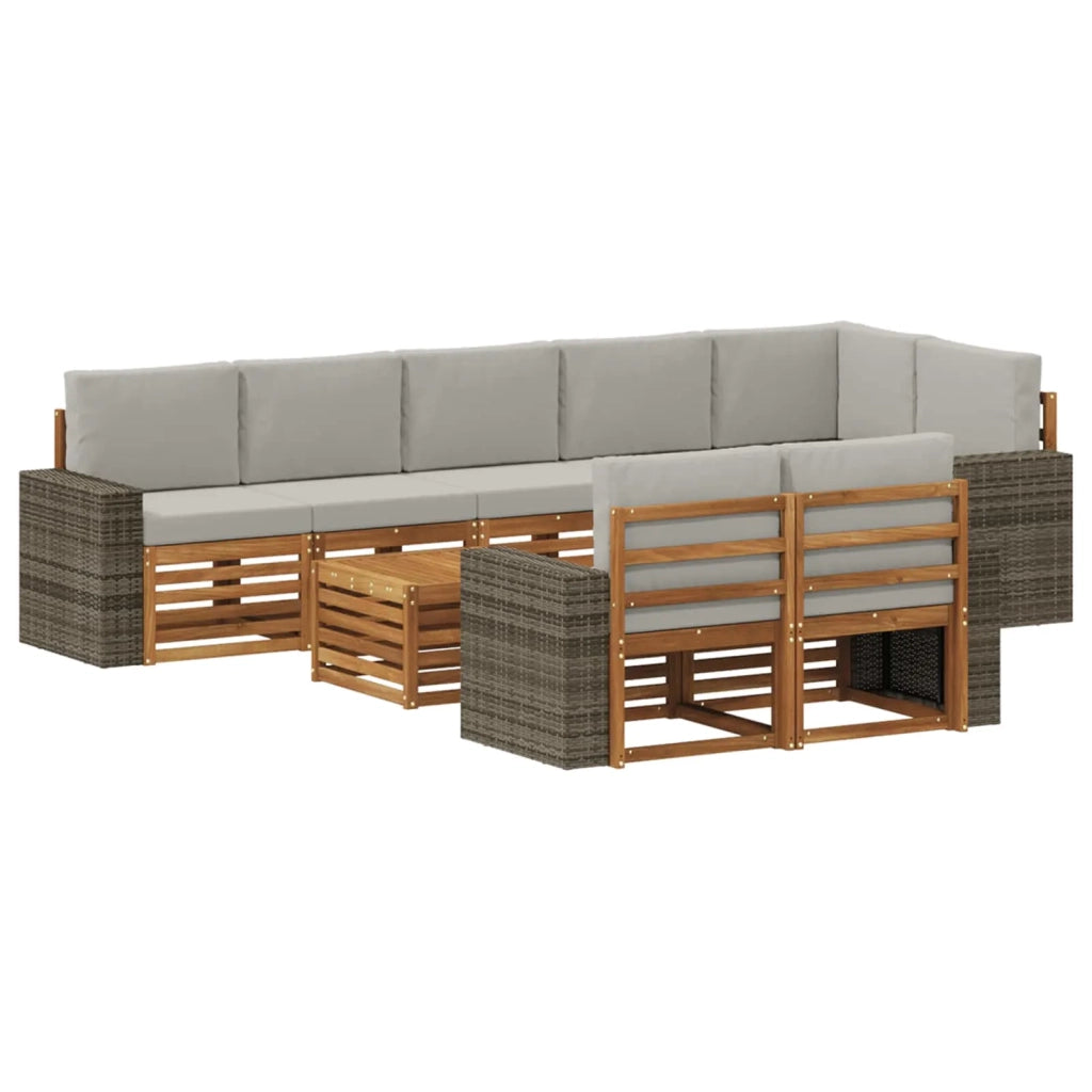 Set divani Legno di Acacia Massello 3384547