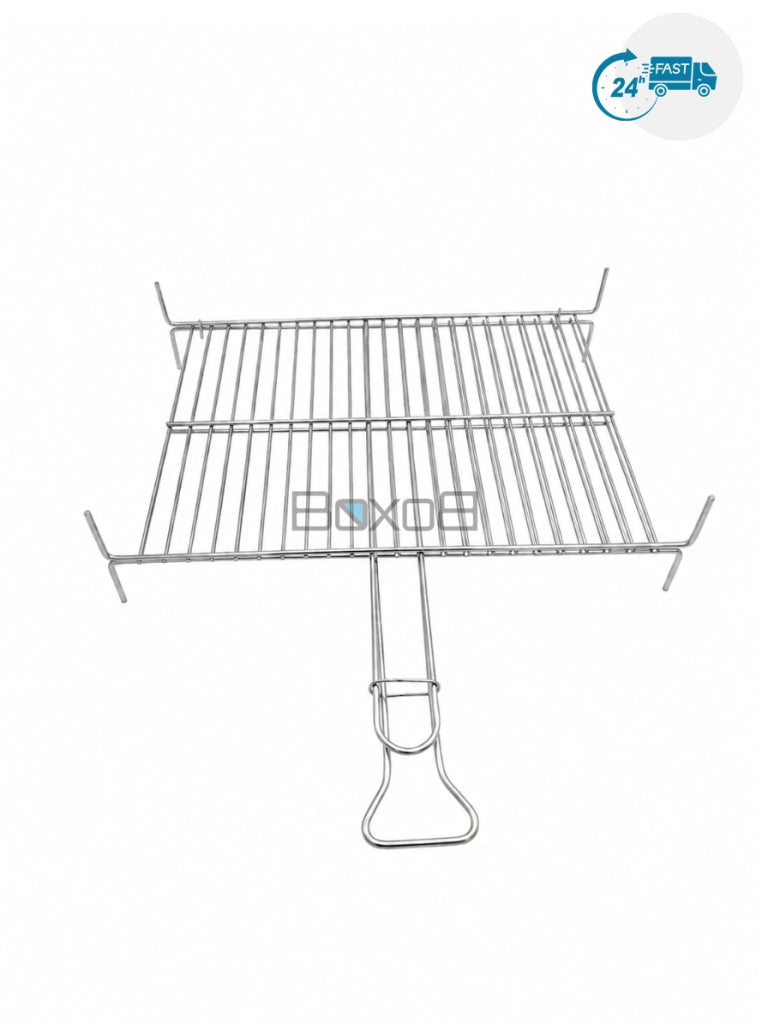 Doppia Griglia in Acciaio con Piedini per Barbecue.