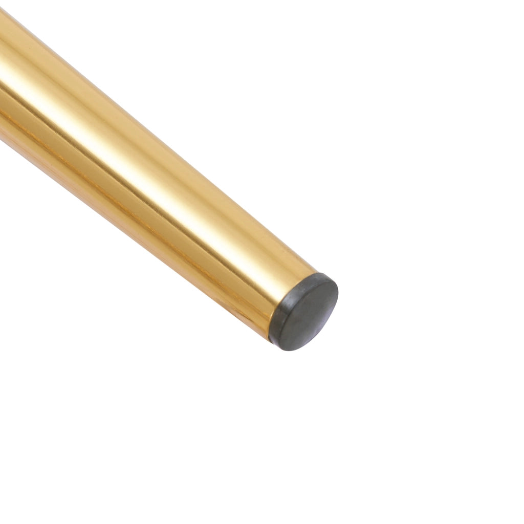 Sgabello da bar trasparente con poggiapiedi e struttura in metallo per cucina in plastica oro