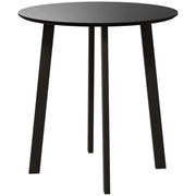 Tavolo da pranzo per 2 persone, bianco, metallo ¨C Zephmum ¨C ?72x75 cm