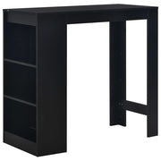 Tavolo alto da bar/bistrot con ripiano nero 110 cm 0902055