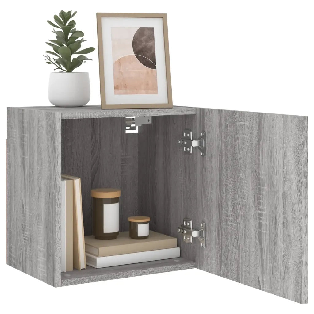 Mobile TV Parete-Credenza per TV sospesa-Console TV  Grigio Sonoma 40,5x30x40 cm Legno Multistrato