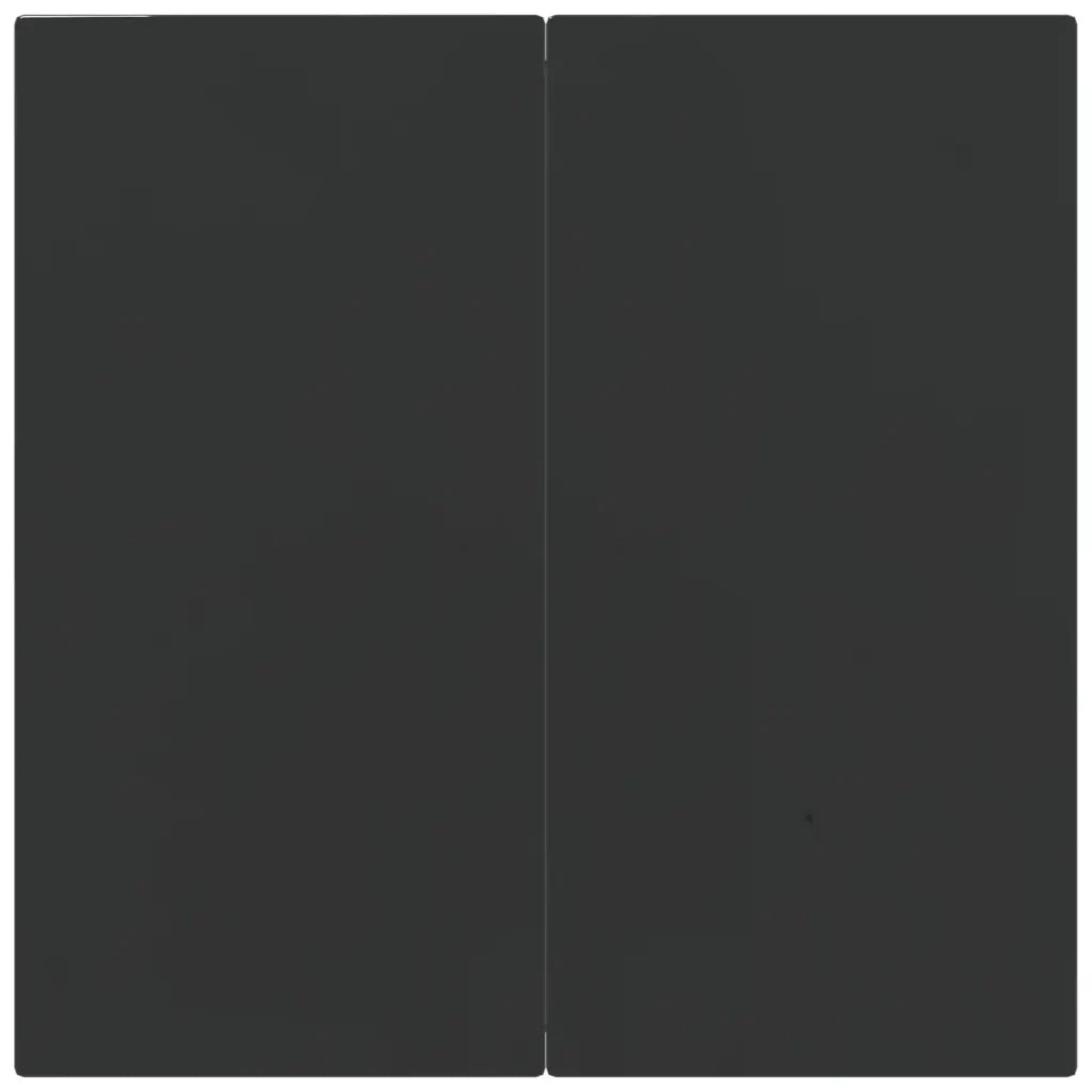 Set Salotto Giardino 3 pz con Cuscini Nero e Grigio Polyrattan 3185177