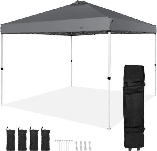 Pavilio - 305x305x320cm - tenda da giardino - ripiegabile - inclusa borsa di trasporto - tenda per festa - 6-8 persone - tenda a pop-up - tenda ripiegabile
